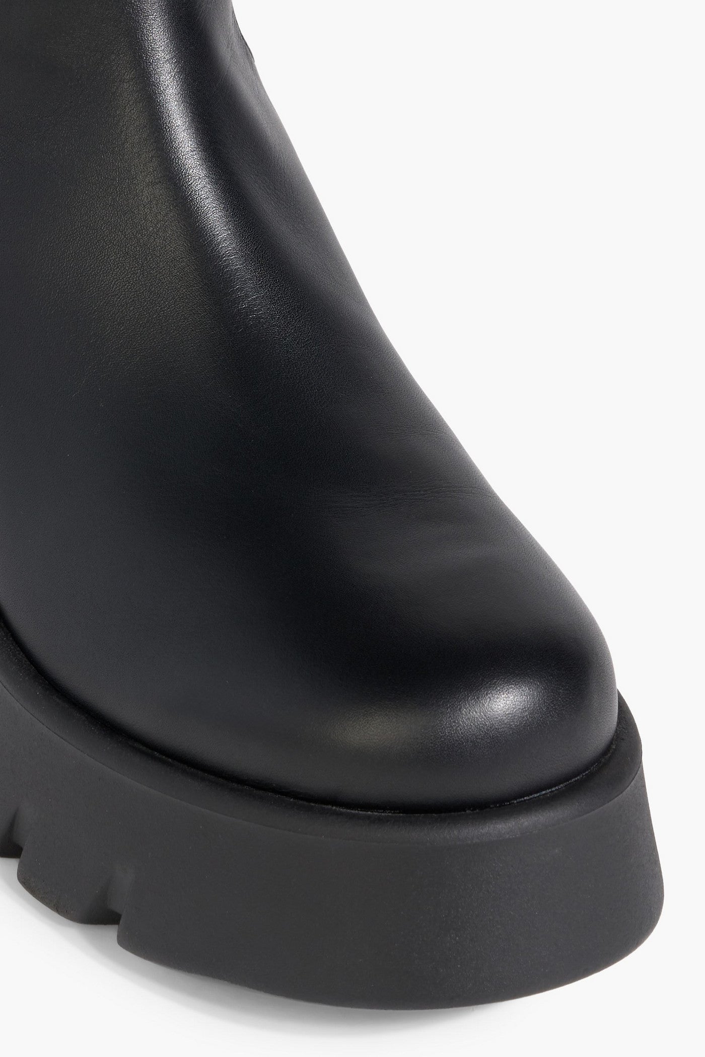 Gianvito Rossi Montey Leather Platform Over-The-Knee Boots Black Women's