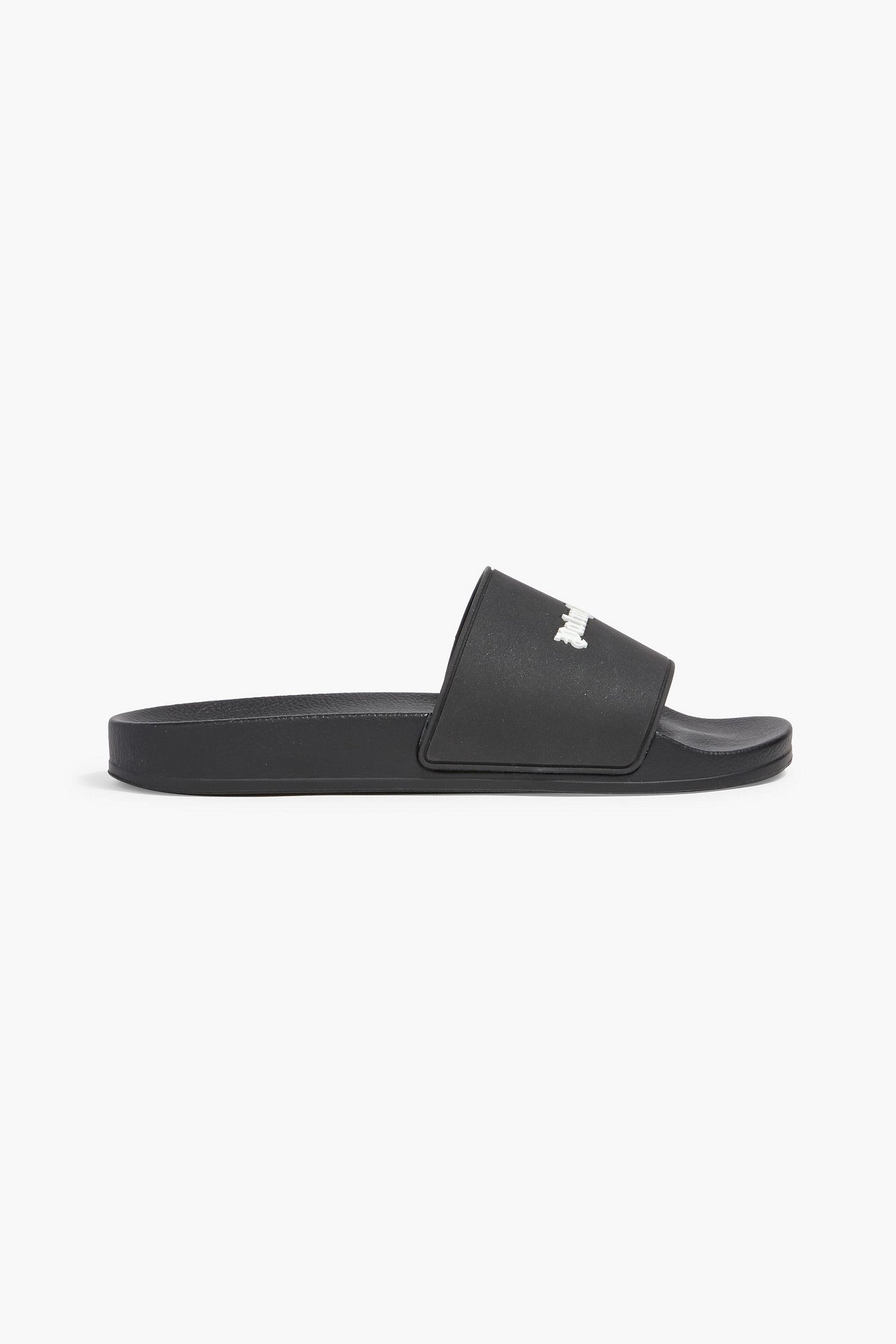 Palm Angels Appliqud Rubber Slides Black