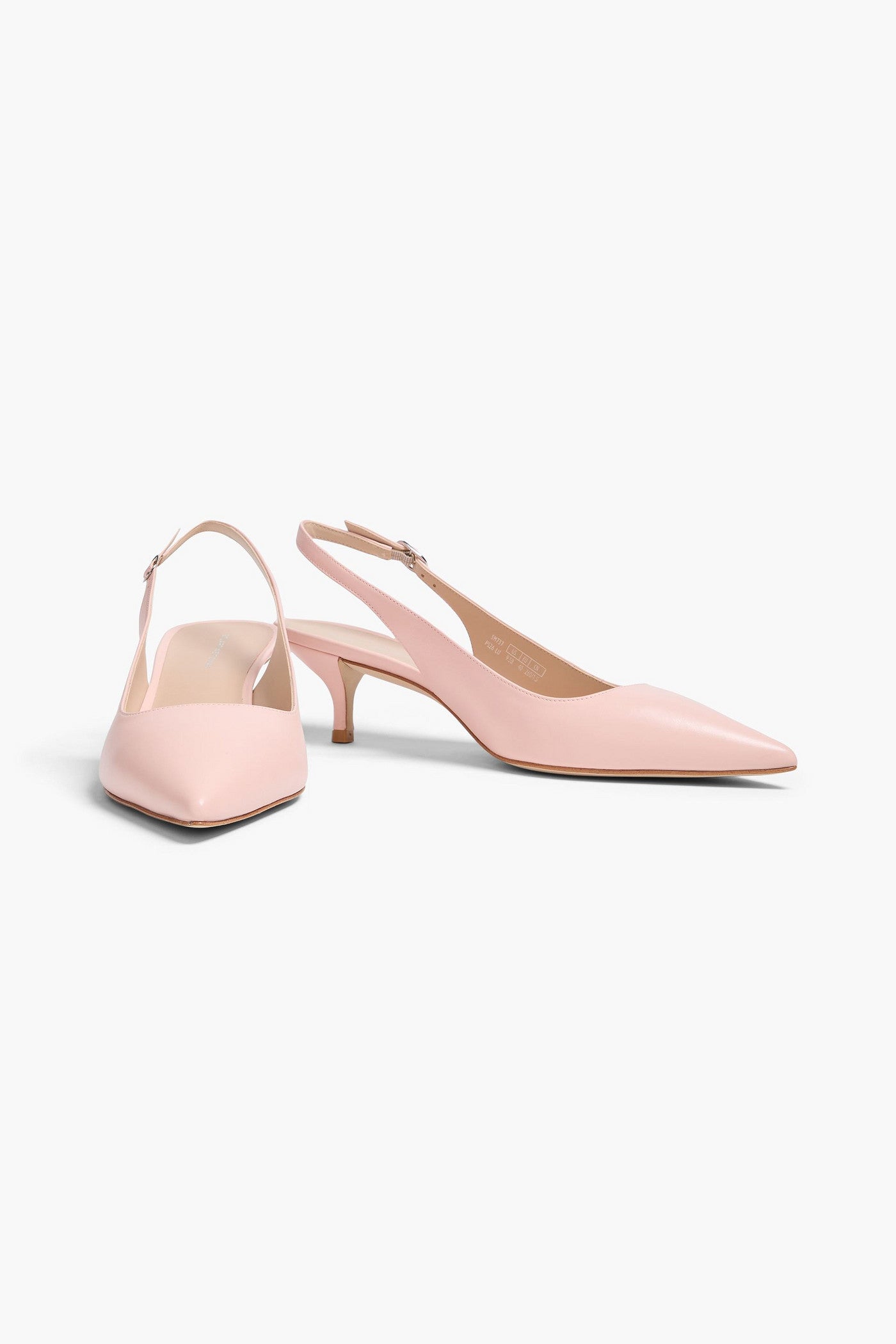 Stuart Weitzman Leigh 50 Leather Slingback Pumps Pastel Pink Women's