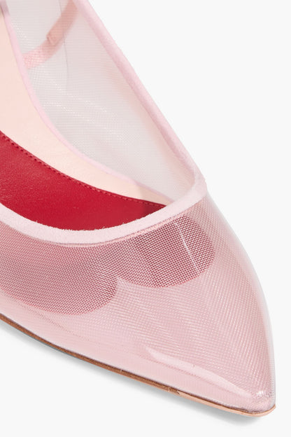 Roger Vivier Babies Virgule Leather-Trimmed Pvc Pumps Baby Pink Women's