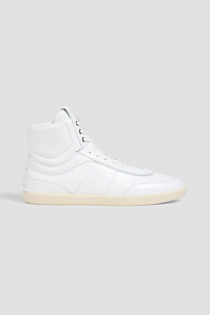 Tod's Leather High-Top Sneakers White