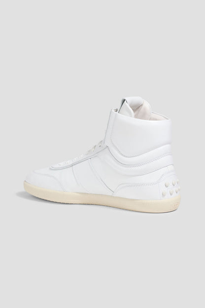 Tod's Leather High-Top Sneakers White
