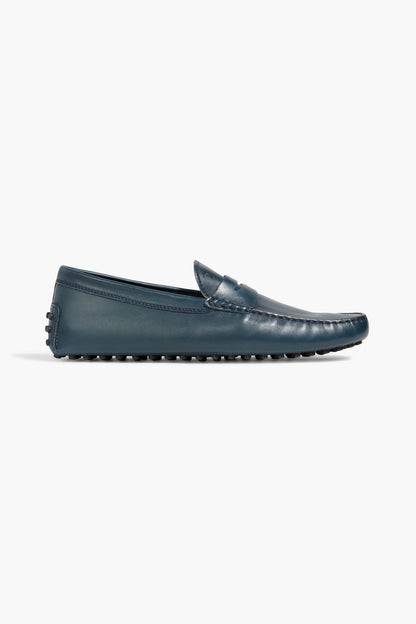 Tod's Gommino Leather Driving Shoes Storm Blue