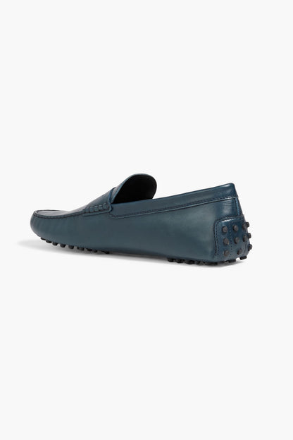 Tod's Gommino Leather Driving Shoes Storm Blue
