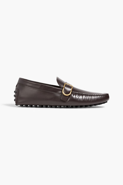 Tod's Gommino Leather Driving Shoes Dark Brown