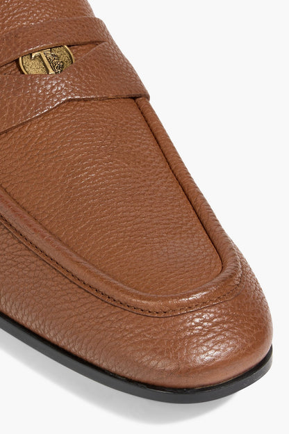 Tod's Pebbled-Leather Penny Loafers Brown