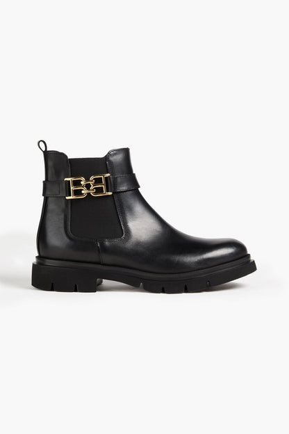 Bally Weniska Embellished Leather Chelsea Boots Black Women's