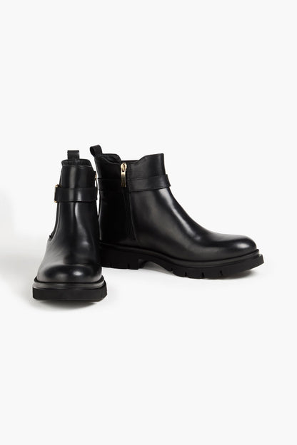 Bally Weniska Embellished Leather Chelsea Boots Black Women's