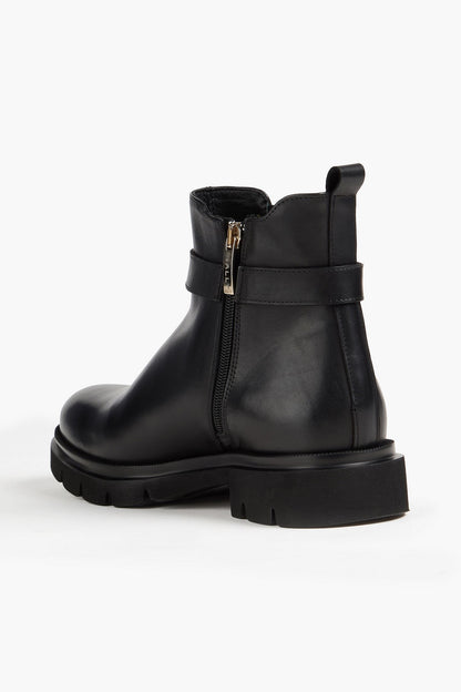 Bally Weniska Embellished Leather Chelsea Boots Black Women's
