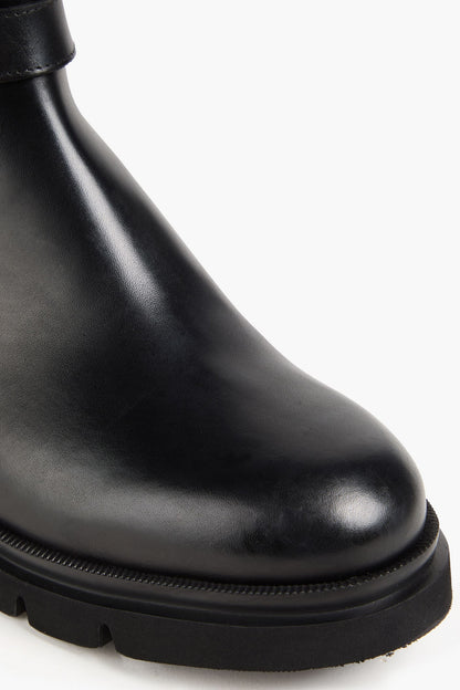 Bally Weniska Embellished Leather Chelsea Boots Black Women's
