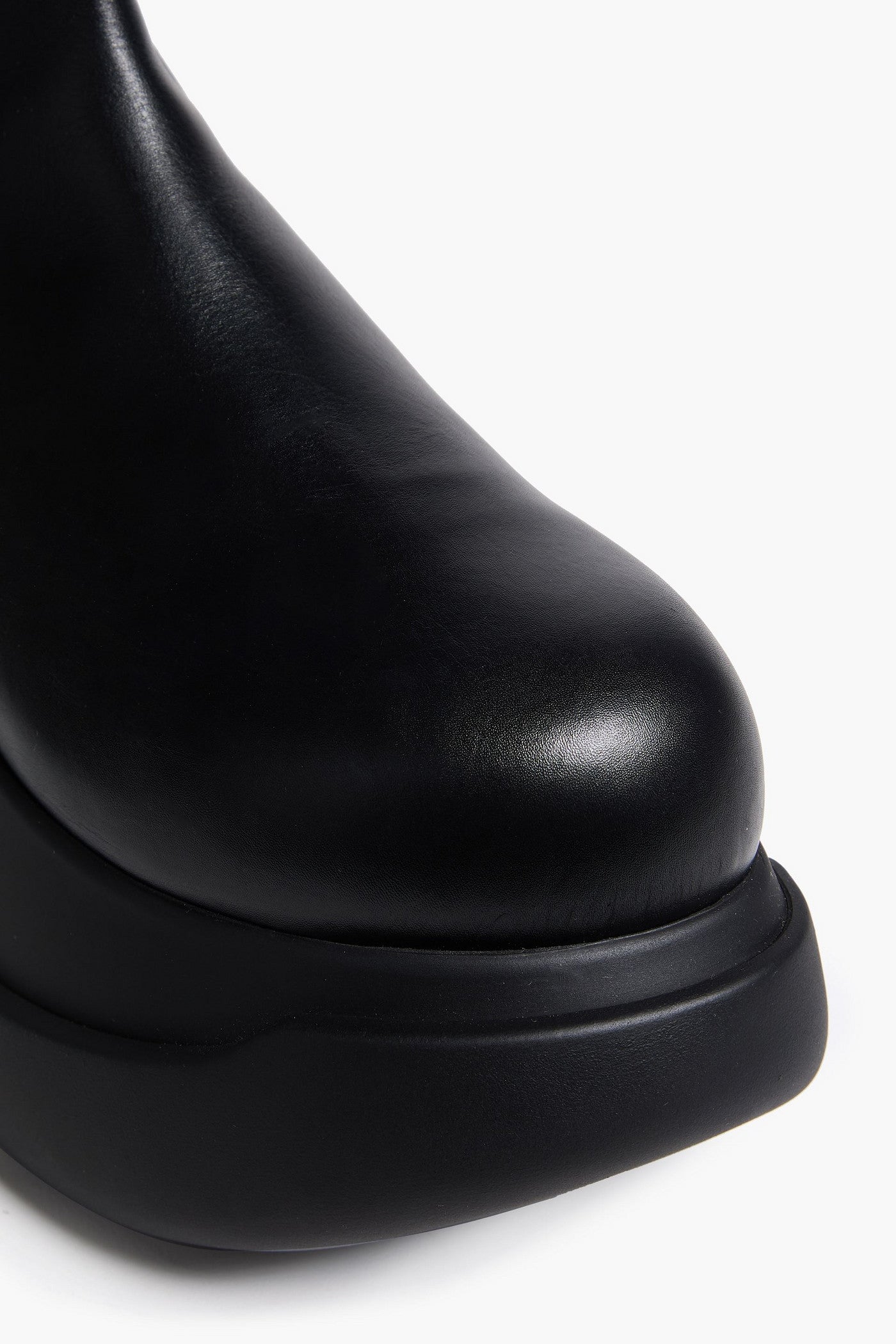 Marni Leather Platform Chelsea Boots Black Women's
