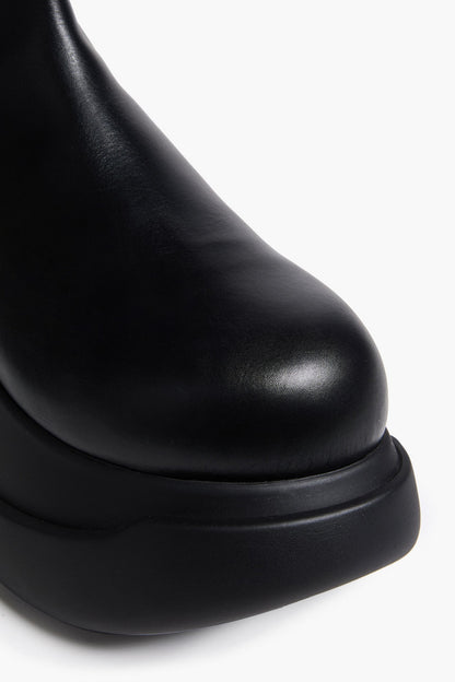 Marni Leather Platform Chelsea Boots Black Women's