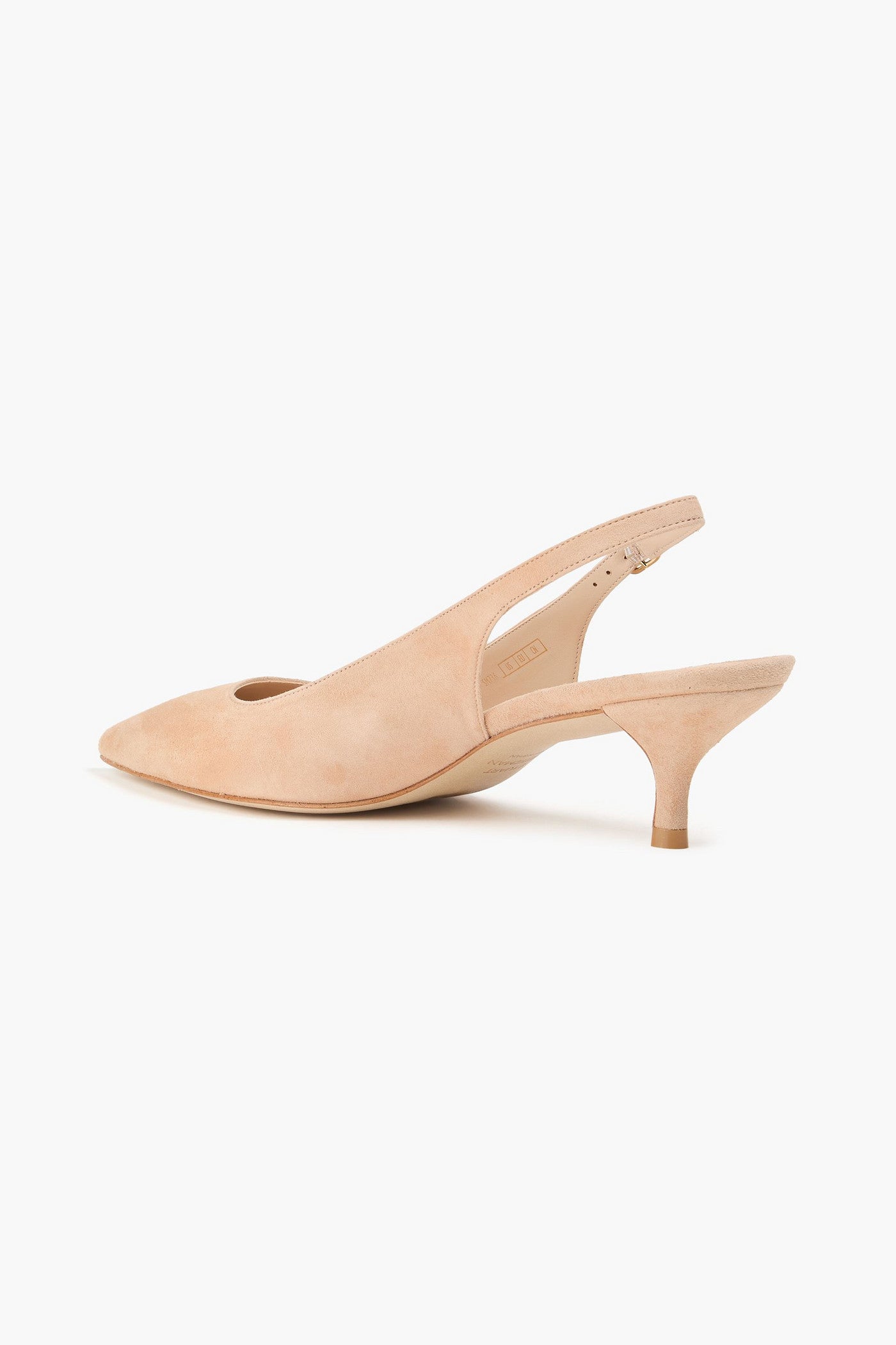 Stuart Weitzman Leigh 50 Suede Slingback Pumps Sand Women's