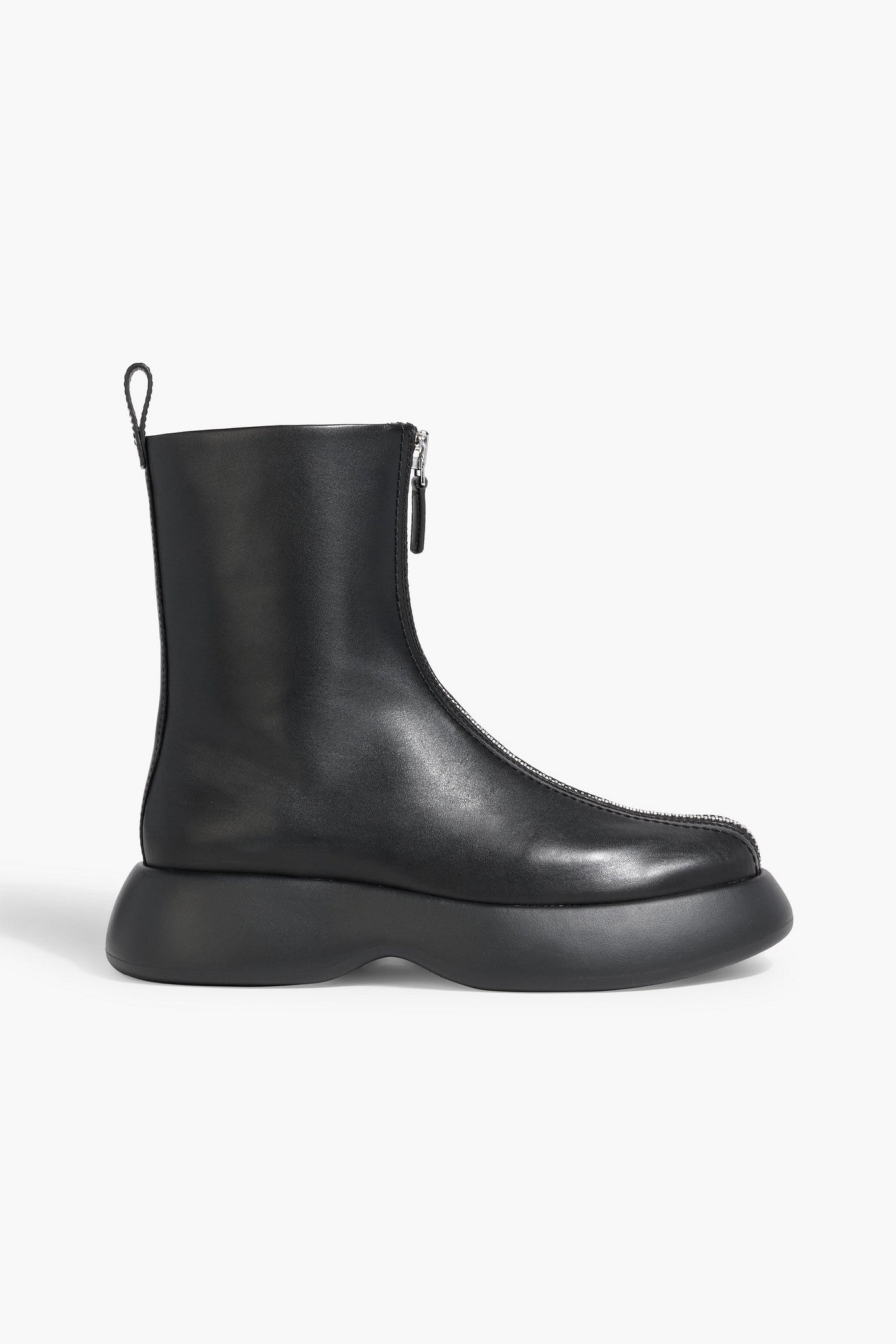 3.1 Phillip Lim Mercer Leather Platform Ankle Boots Black Women's