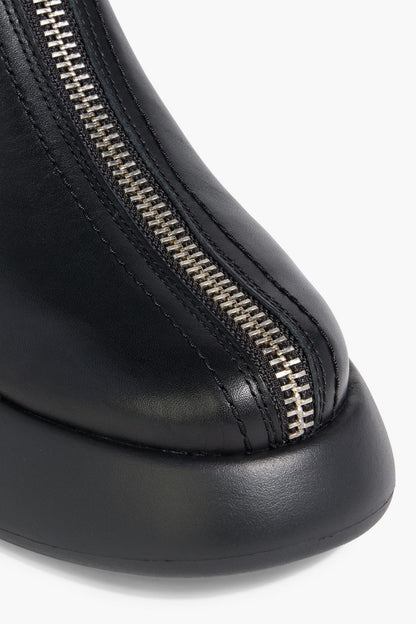 3.1 Phillip Lim Mercer Leather Platform Ankle Boots Black Women's
