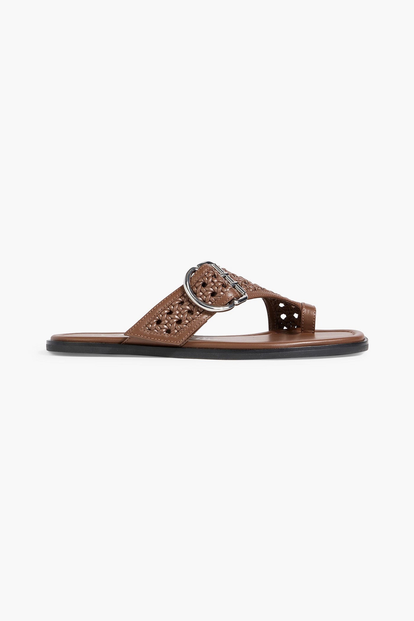 3.1 Phillip Lim Z-Strap Macram Leather Sandals Chocolate Women's