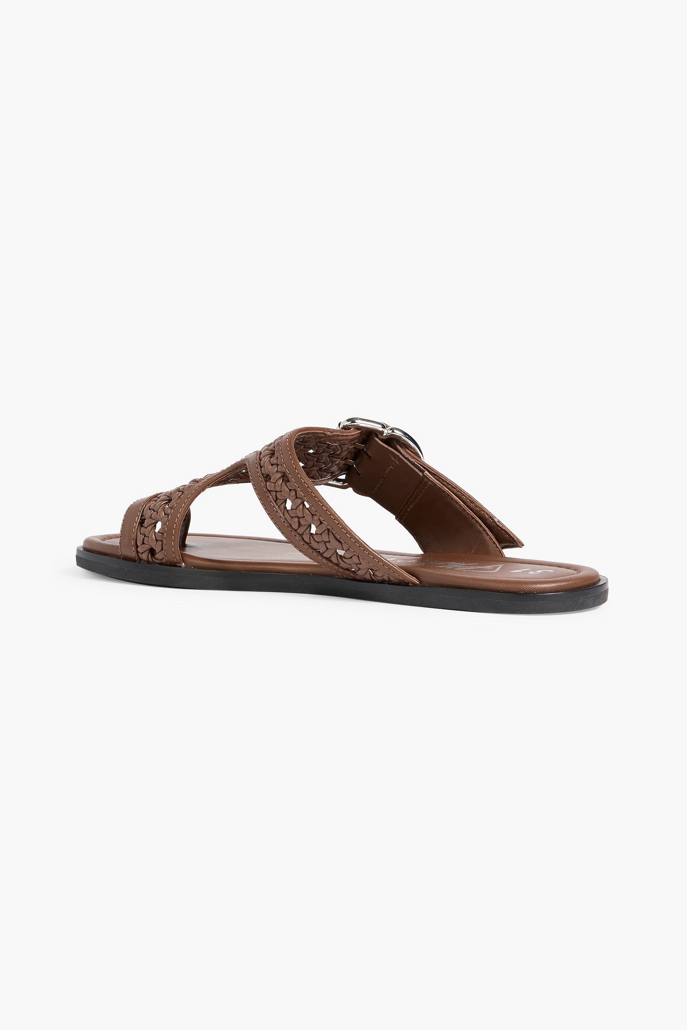 3.1 Phillip Lim Z-Strap Macram Leather Sandals Chocolate Women's