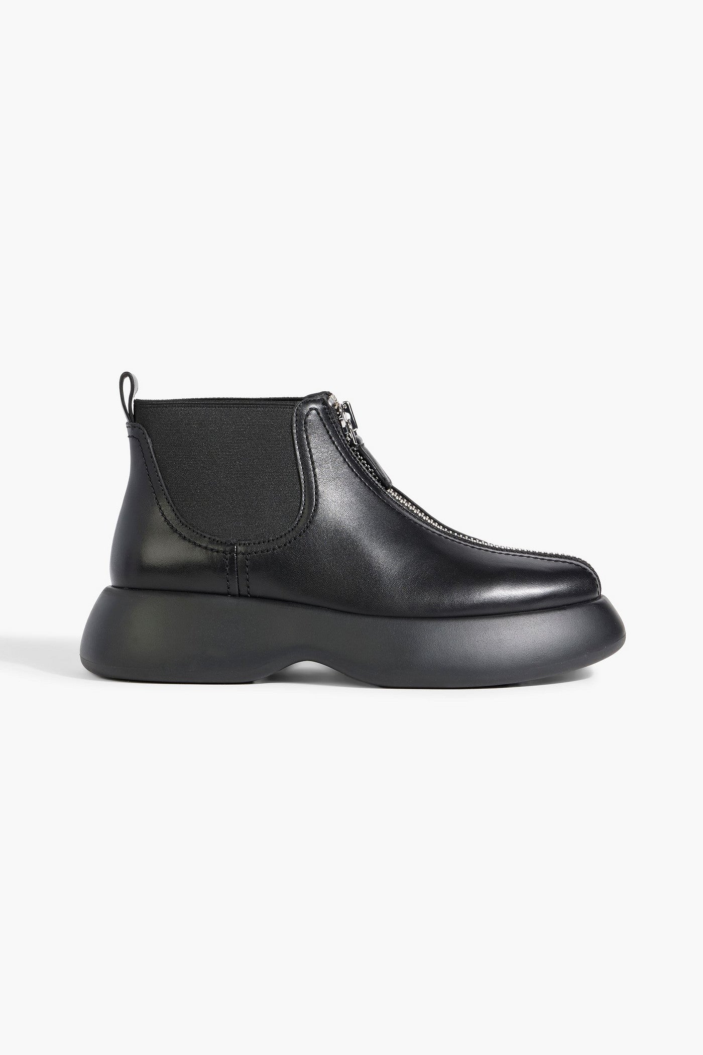 3.1 Phillip Lim Mercer Leather Platform Ankle Boots Black Women's