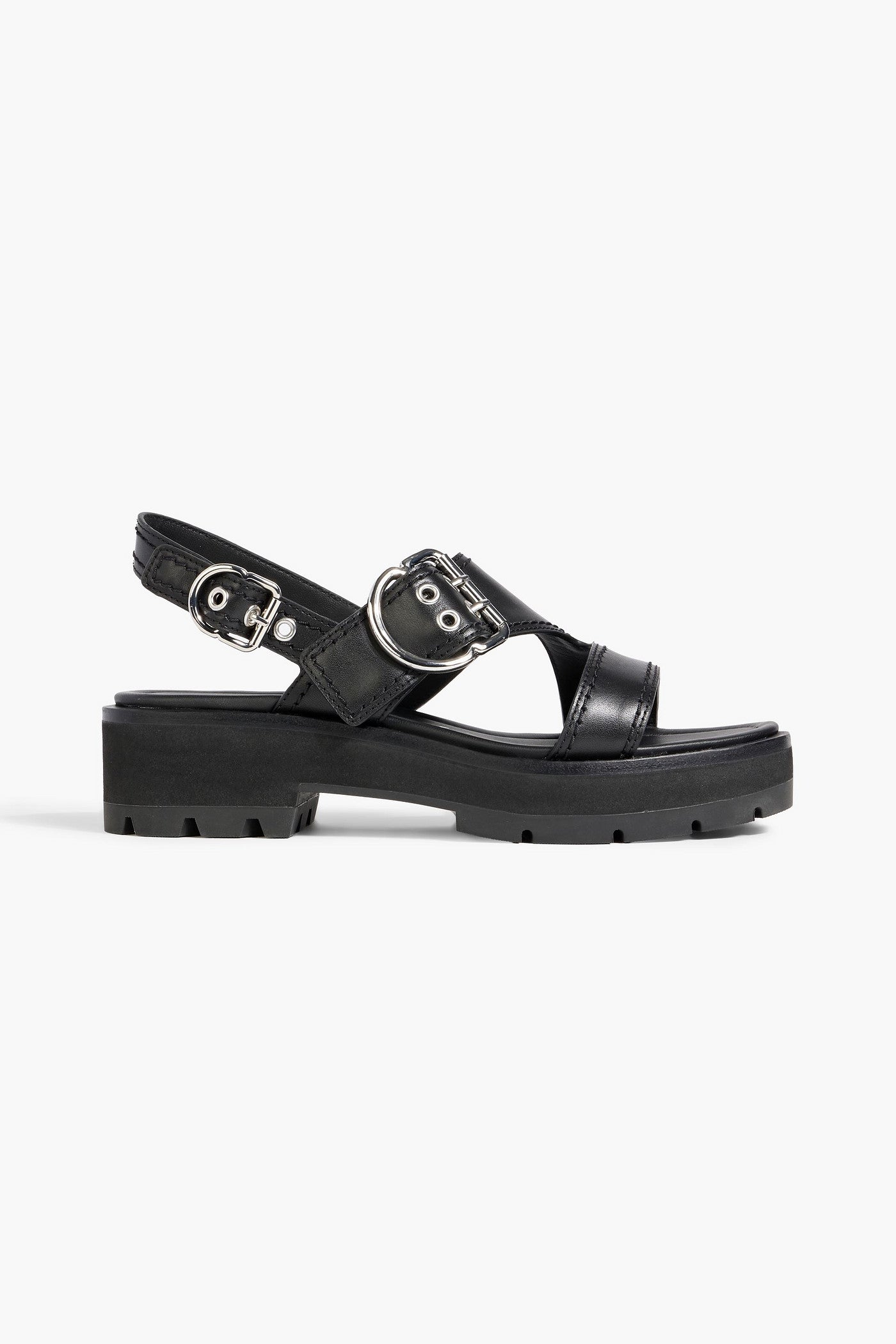 3.1 Phillip Lim Z-Strap Leather Slingback Sandals Black Women's