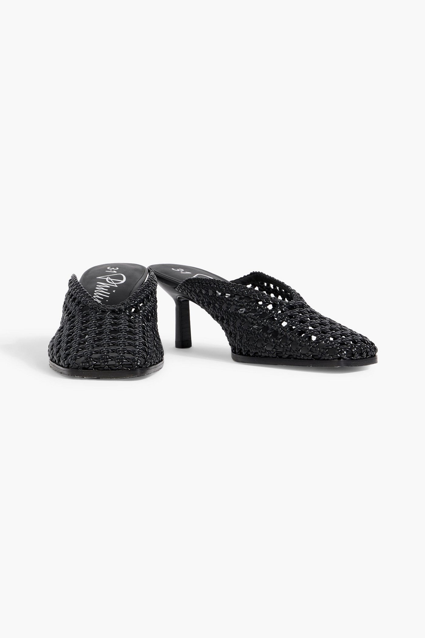 3.1 Phillip Lim Id Macram Leather Mules Black Women's