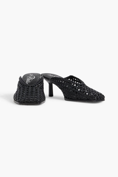 3.1 Phillip Lim Id Macram Leather Mules Black Women's