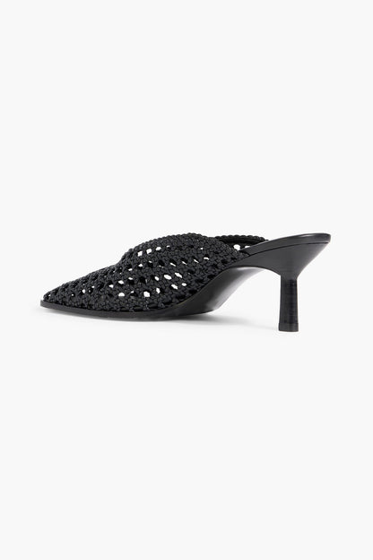 3.1 Phillip Lim Id Macram Leather Mules Black Women's