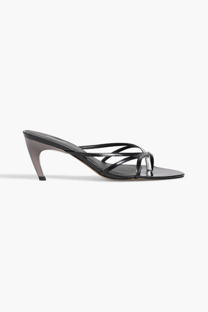 Coperni Embellished Leather Mules Black Women's