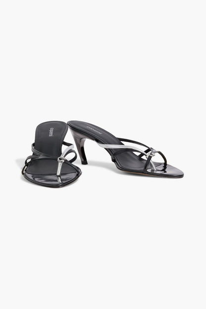 Coperni Embellished Leather Mules Black Women's