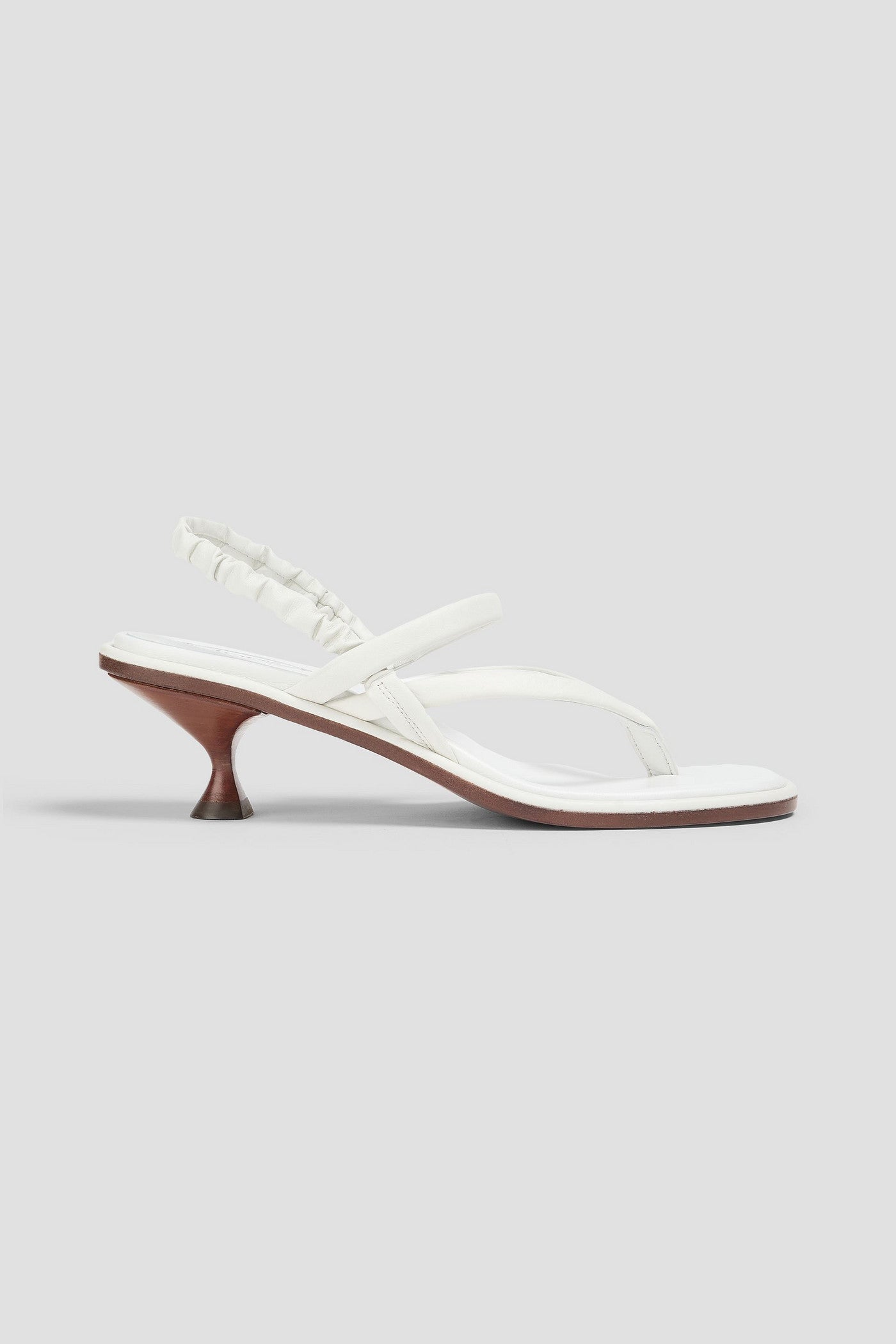 Tod's Leather Slingback Sandals White Women's