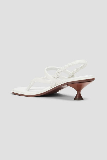 Tod's Leather Slingback Sandals White Women's