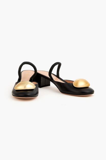 Gianvito Rossi Sphera 45 Embellished Leather Pumps Black Women's