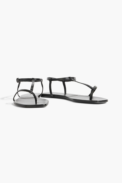 Loulou Studio Amaru Leather Sandals Black Women's