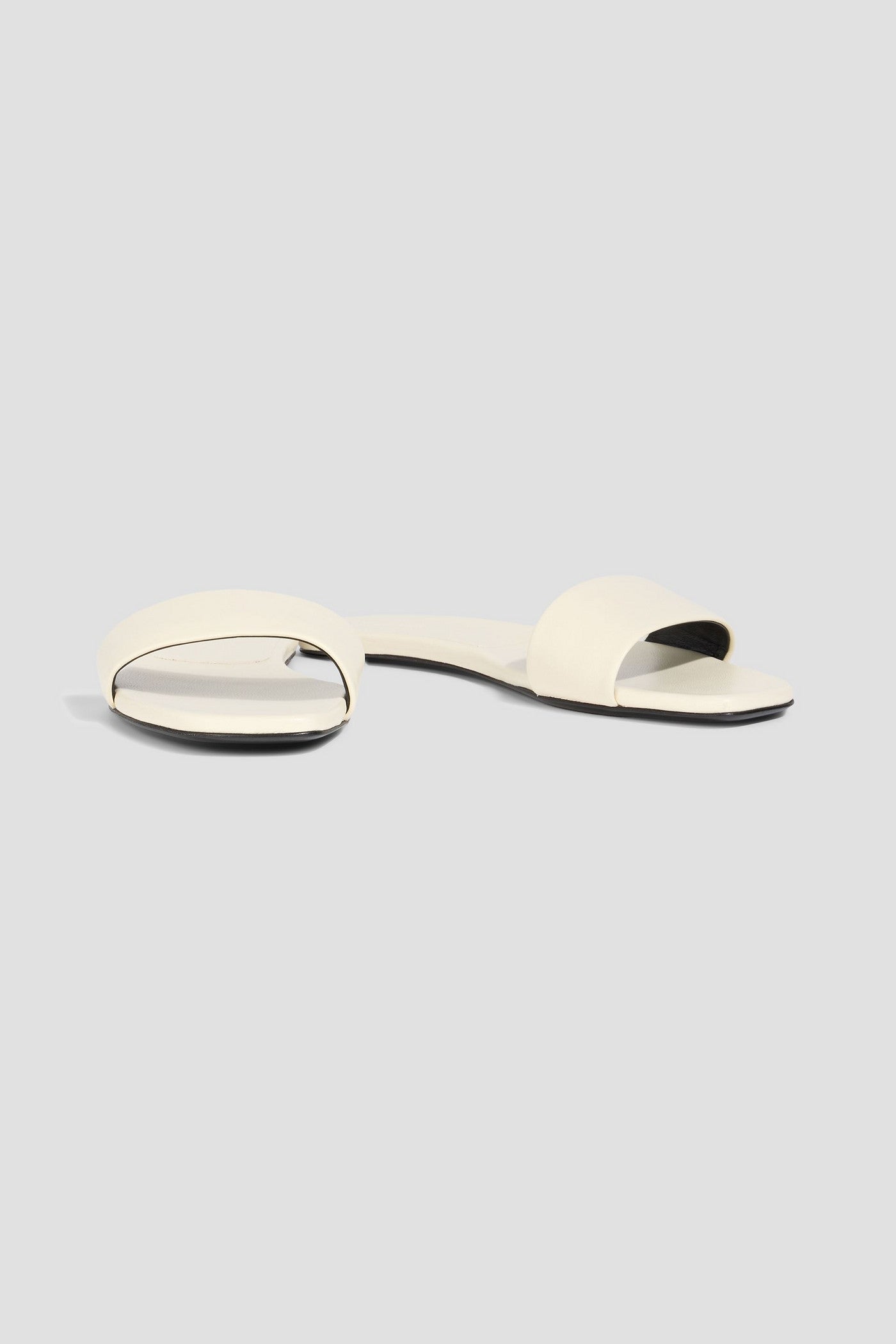 Loulou Studio Dina Leather Slides Cream Women's