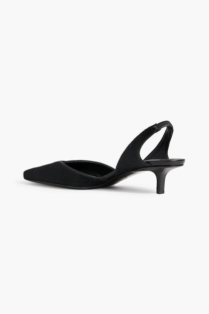 Loulou Studio Emisa Calf Hair Slingback Pumps Black Women's