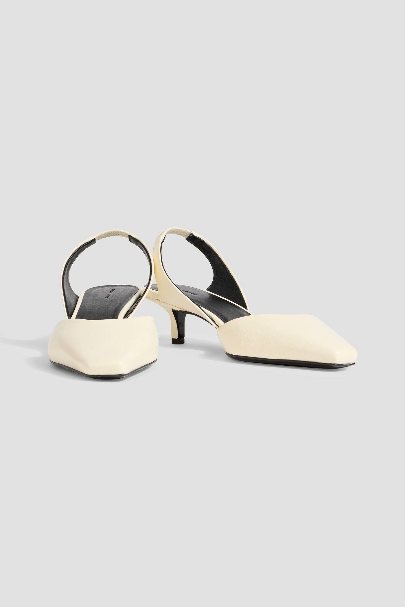 Loulou Studio Akila Leather Slingback Pumps Cream Women's