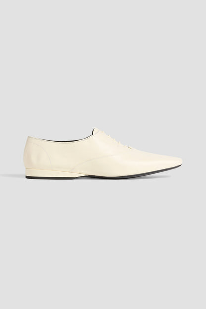 Loulou Studio Nora Leather Oxford Shoes Cream Women's
