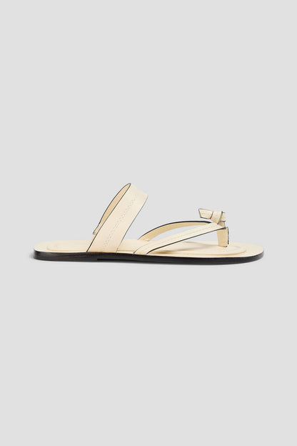 Farm Rio Leather Sandals Ivory Women's