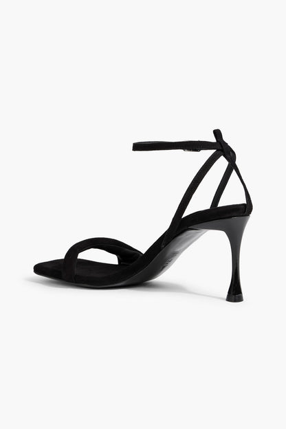 Tibi Hugh Suede Sandals Black Women's