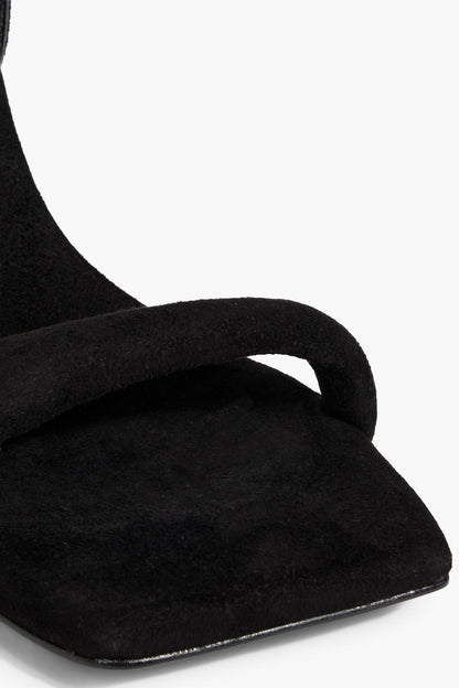 Tibi Hugh Suede Sandals Black Women's