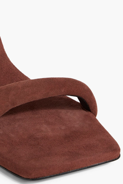 Tibi Hugh Suede Sandals Brown Women's
