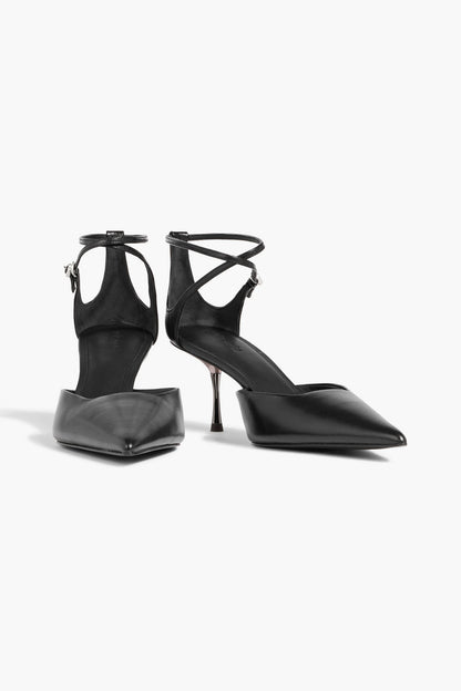 Cult Gaia Valez Leather Pumps Black Women's