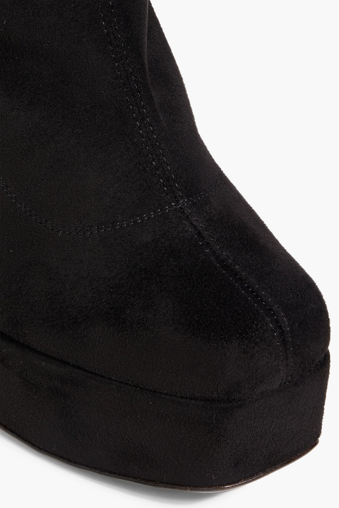 Giuseppe Zanotti Aureliee 100 Brushed Platform Ankle Boots Black Women's