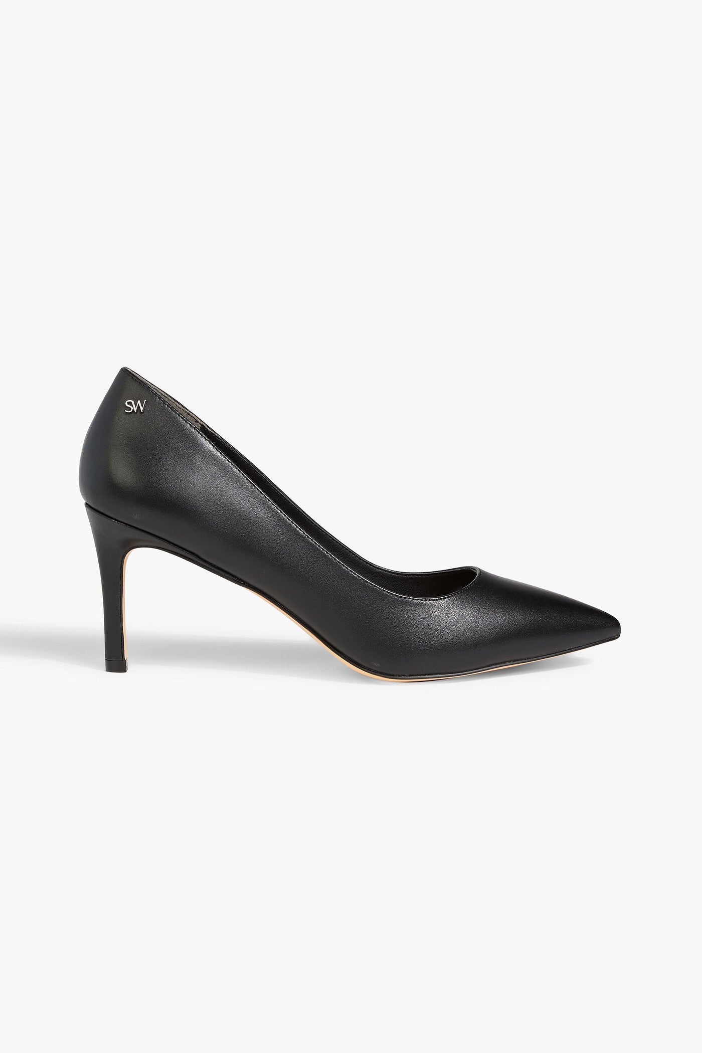 Stuart Weitzman Leigh 75 Leather Pumps Black Women's