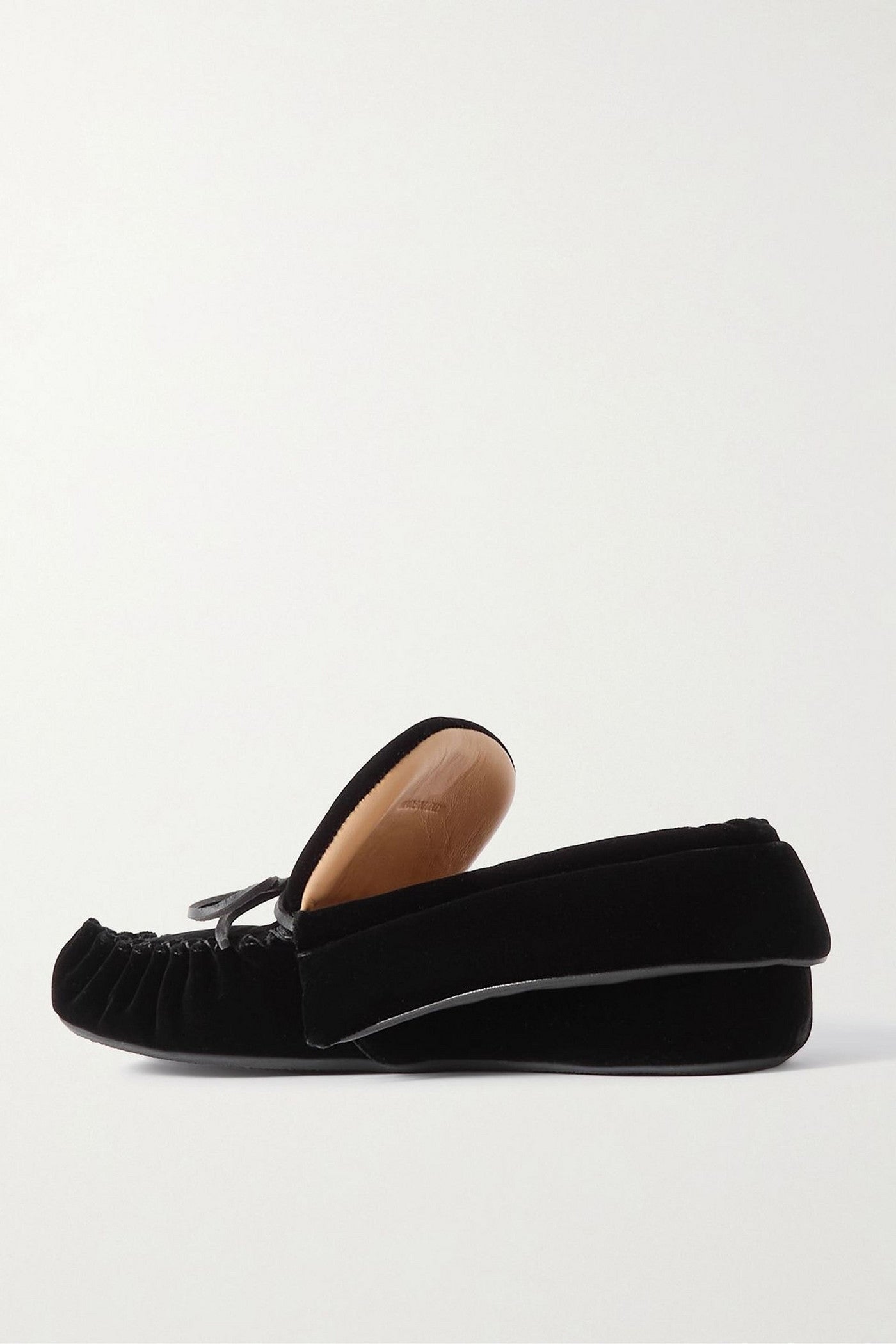 Jw Anderson Embellished Suede Loafers Black Women's
