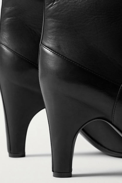 Gabriela Hearst Hana Leather Over-The-Knee Boots Black Women's