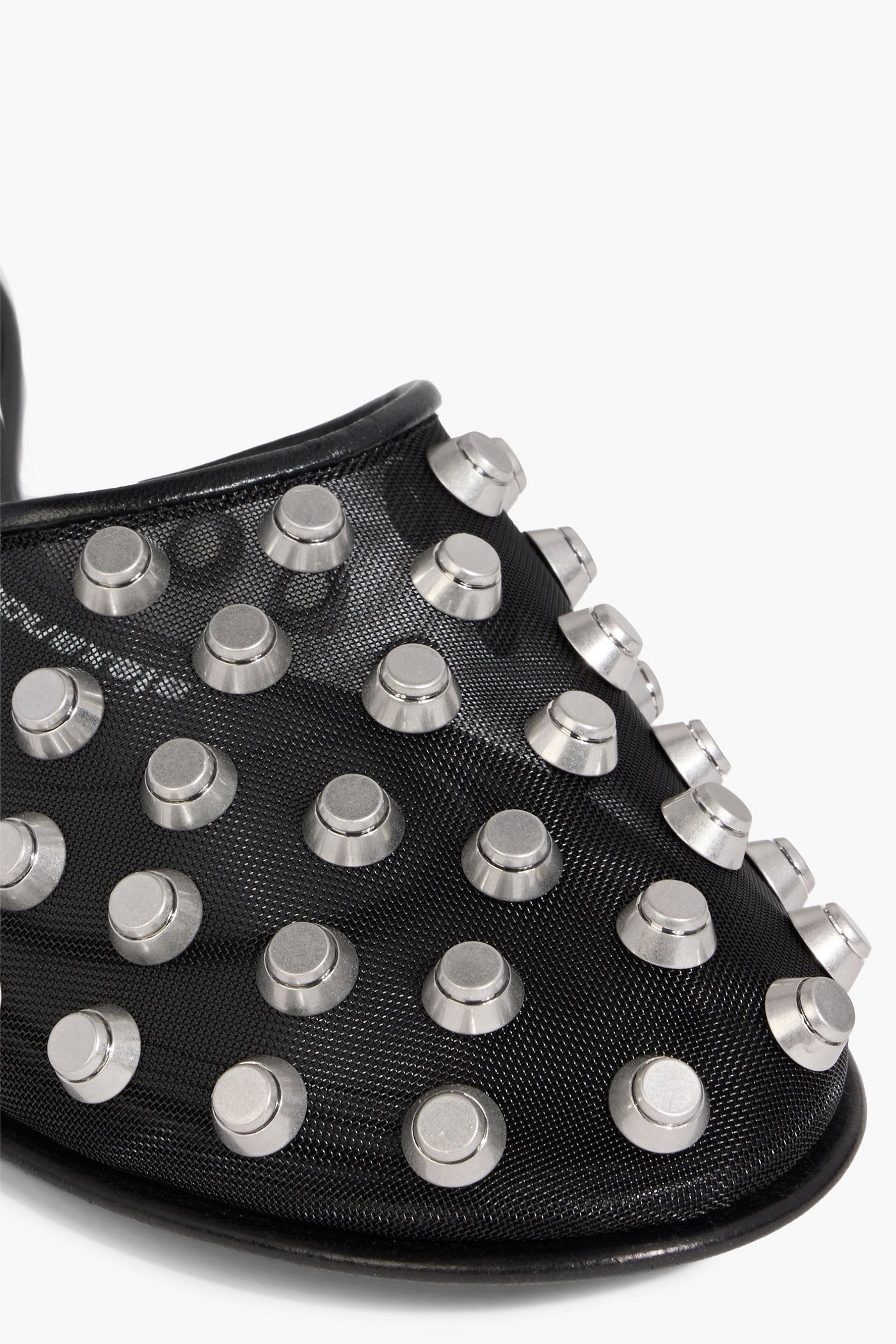 Alexander Wang Rhodes Studded Mesh Slippers Black Women's