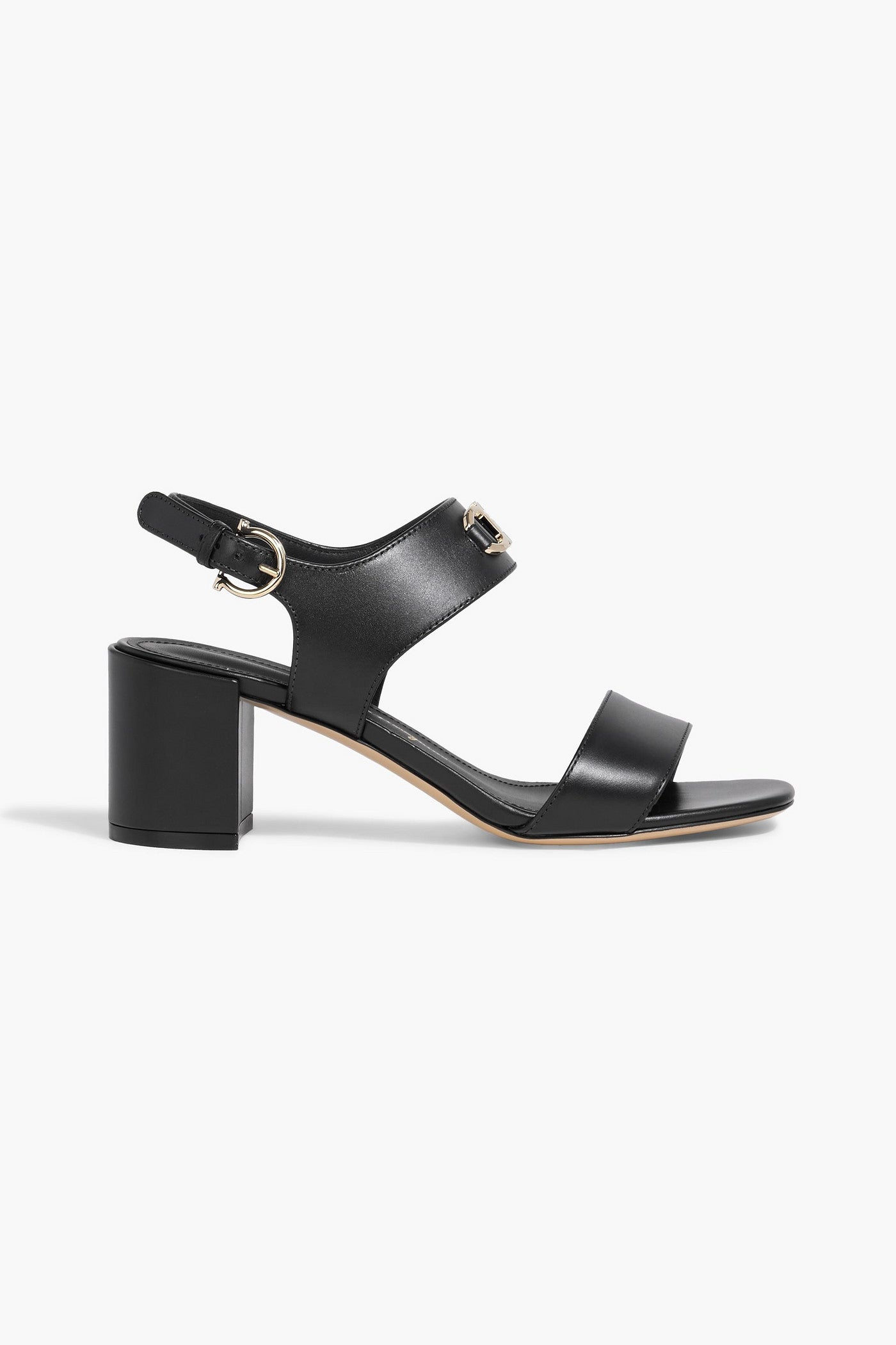 Ferragamo Cayla Leather Sandals Black Women's
