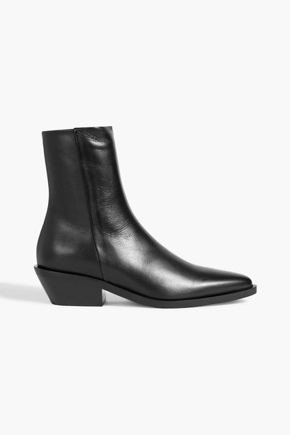 A.Emery Hudson Leather Ankle Boots Black Women's