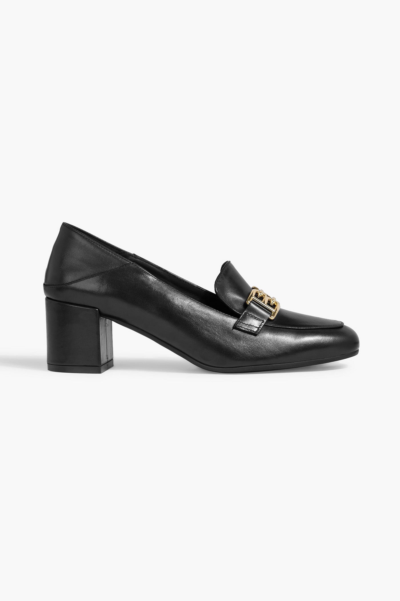 Bally Belka Embellished Leather Pumps Black Women's