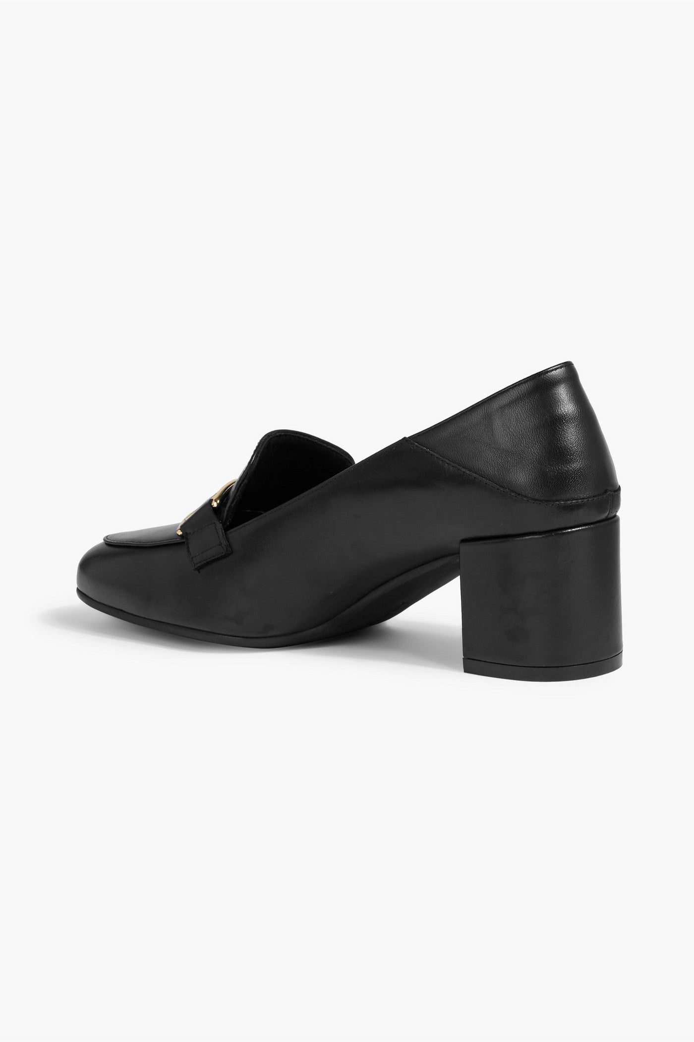 Bally Belka Embellished Leather Pumps Black Women's